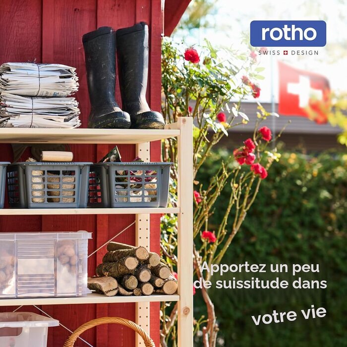 Lot de 6 boîtes de rangement 10L - Transparent bleu - 26% de remise