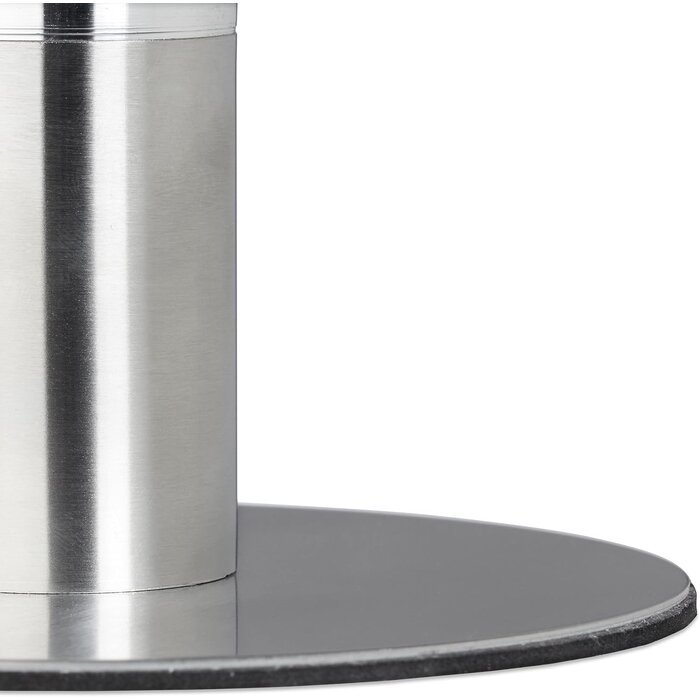 Lot de 2 présentoirs à gâteaux rotatifs 30 cm - Verre et Inox - 30% de remise