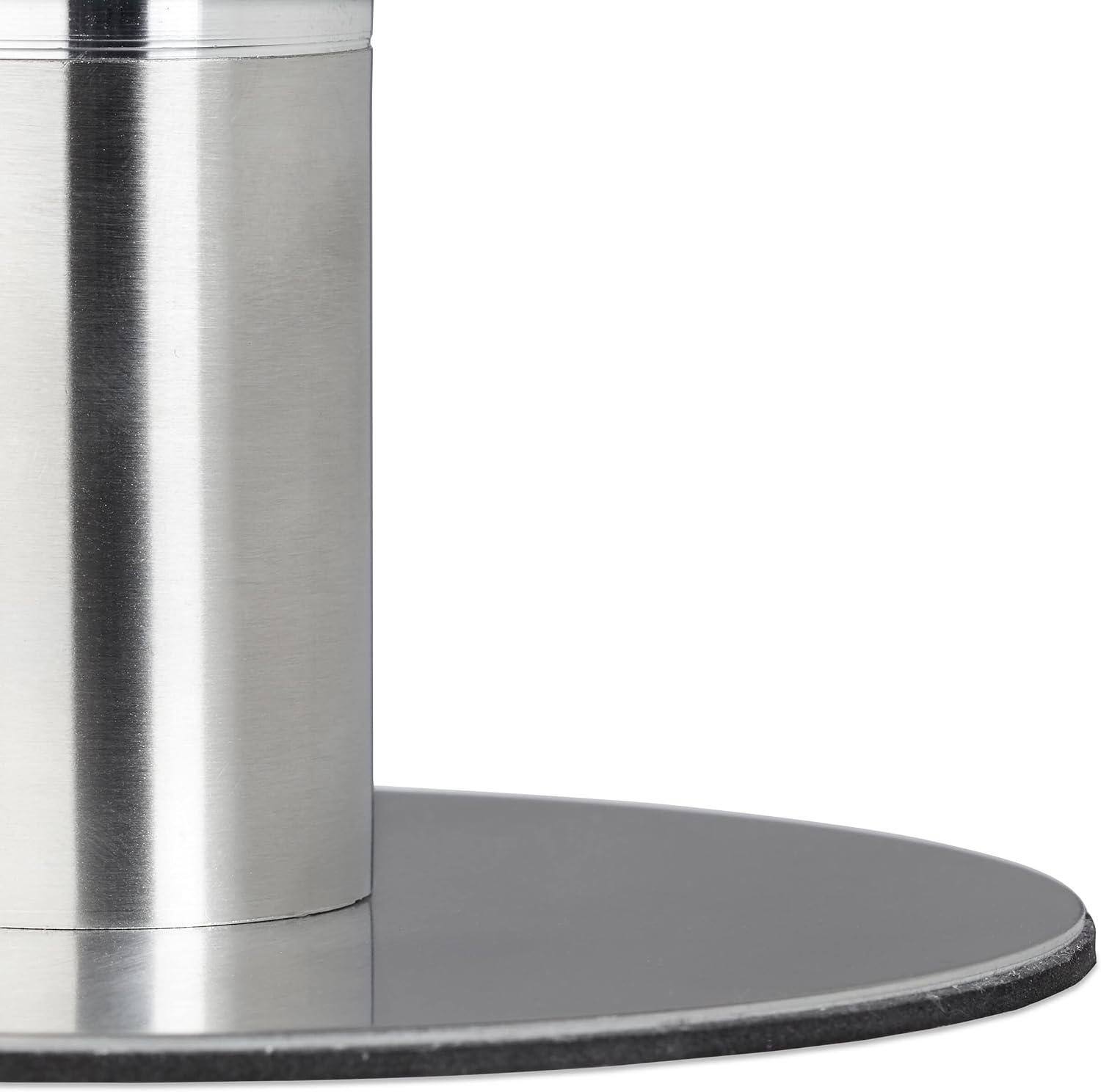 Lot de 2 présentoirs à gâteaux rotatifs 30 cm - Verre et Inox - 30% de remise