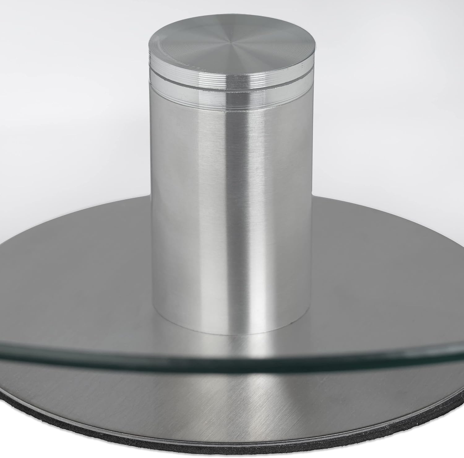 Lot de 2 présentoirs à gâteaux rotatifs 30 cm - Verre et Inox - 30% de remise
