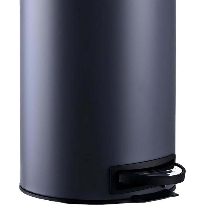 Poubelle à pédale 12L acier gris - 31% de remise