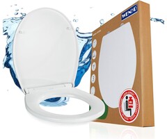 Abattant WC ultra-robuste Ostuni - 300 kg - Frein de chute - 29% de remise