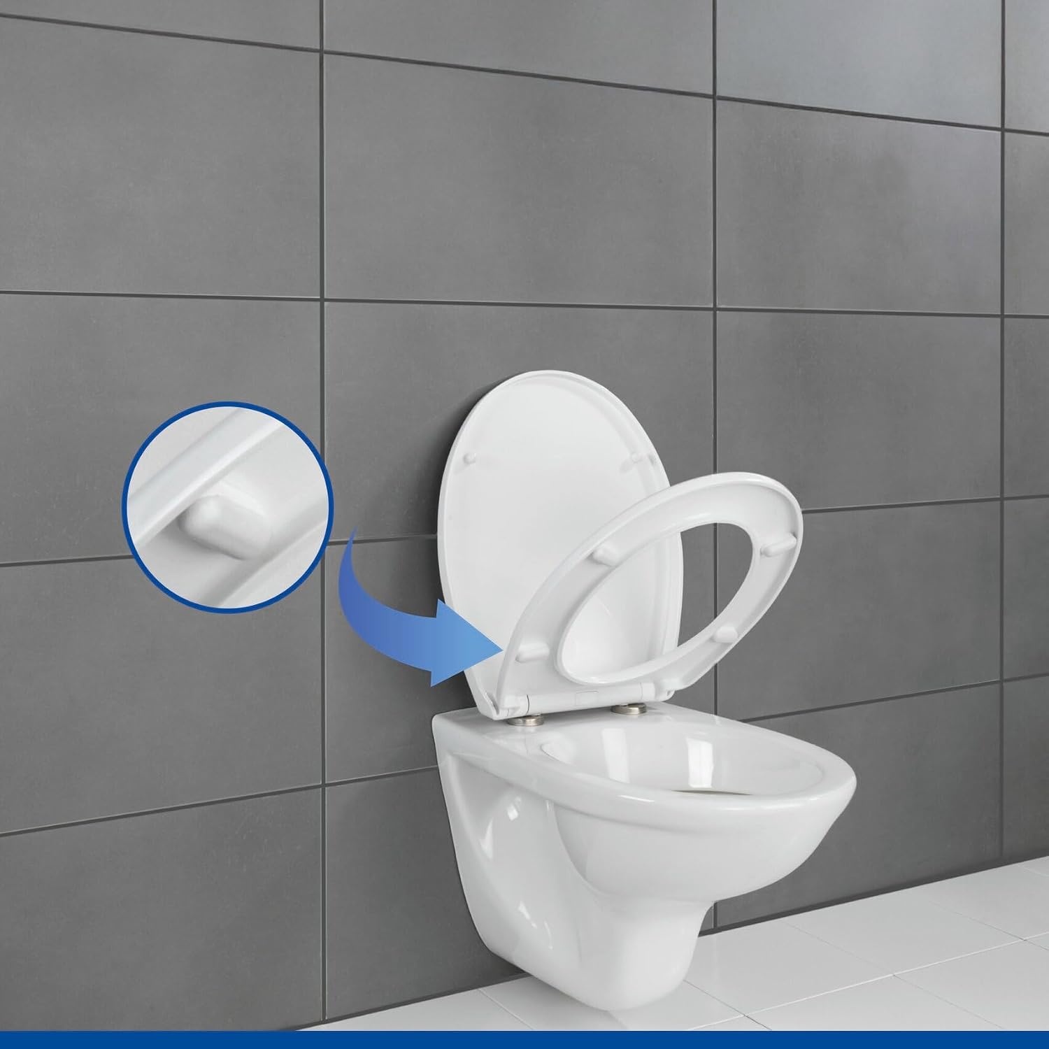 Abattant WC robuste 300kg avec frein de chute - 31% de remise