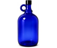 Bouteille en verre bleue 2L avec bouchon à vis - 26% de remise