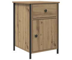 Vidaxl Table de chevet avec tiroir - Chêne artisan - 34% de remise