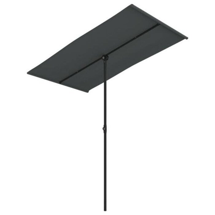 Vidaxl Parasol rectangulaire 180x110 cm Anthracite - 32% de remise