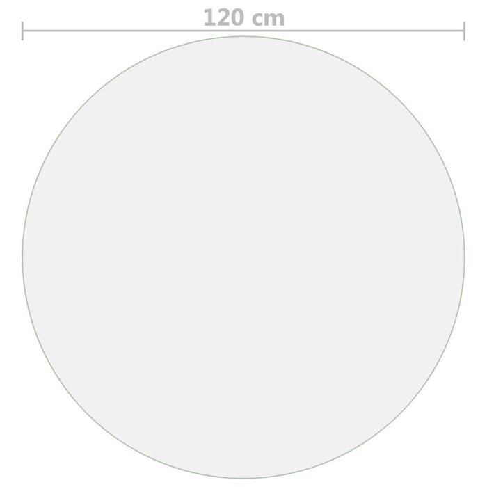 Vidaxl Protège-table rond Ø 120 cm PVC 2 mm - 33% de remise