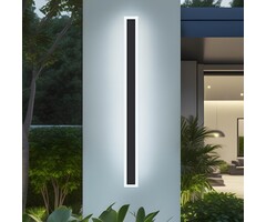 Applique murale LED 120cm 25W IP65 noire - 29% de remise