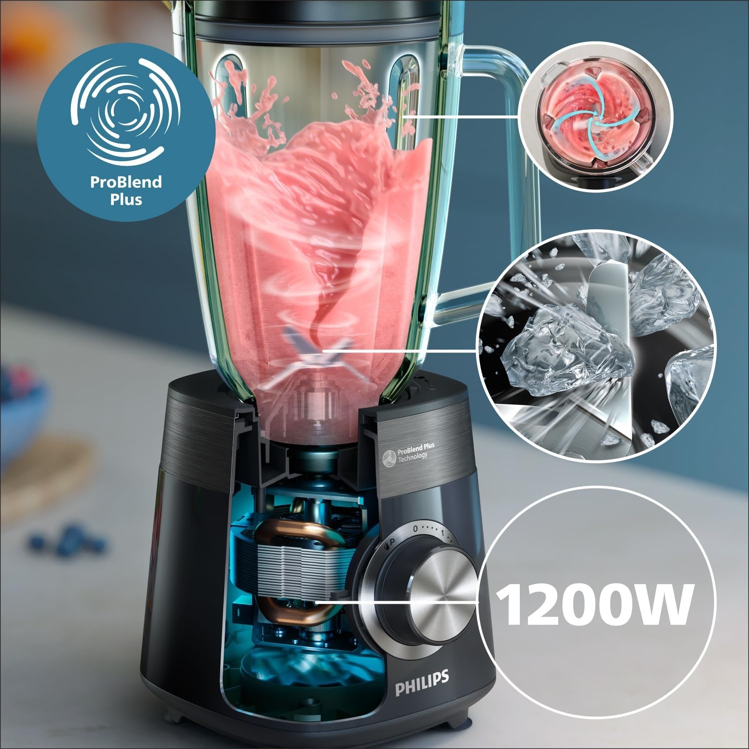Philips Blender 1200W série 5000 avec gobelet nomade - 34% de remise