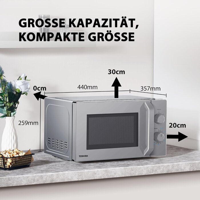 Micro-ondes 20L 800W Argent - 34% de remise