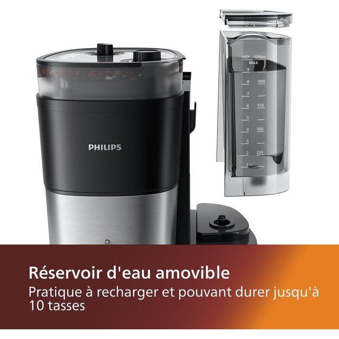 Philips Cafetière filtre avec broyeur - 1,25 L - 35% de remise