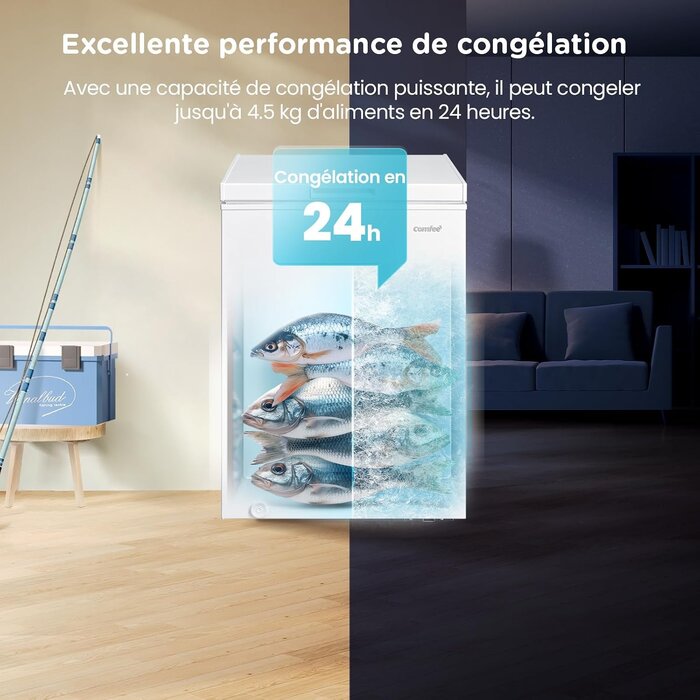 Congélateur coffre 99L Inverter - 35% de remise - Déballé / Bon état