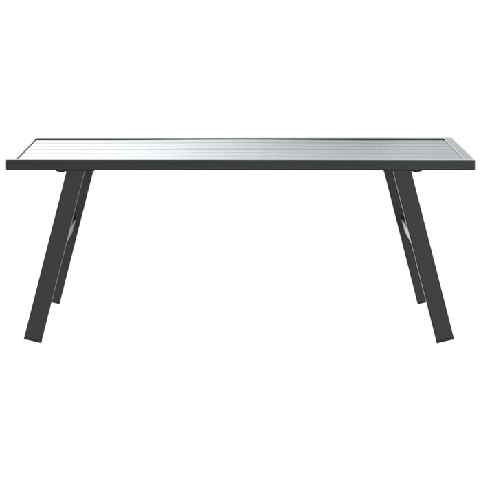 Vidaxl Table de jardin basse 90x45x35 cm acier noir - 34% de remise