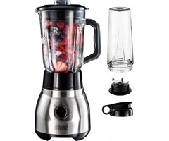 Blender 2-en-1 1,5 L & Gourde 0,6 L - 600W - Inox - 33% de remise
