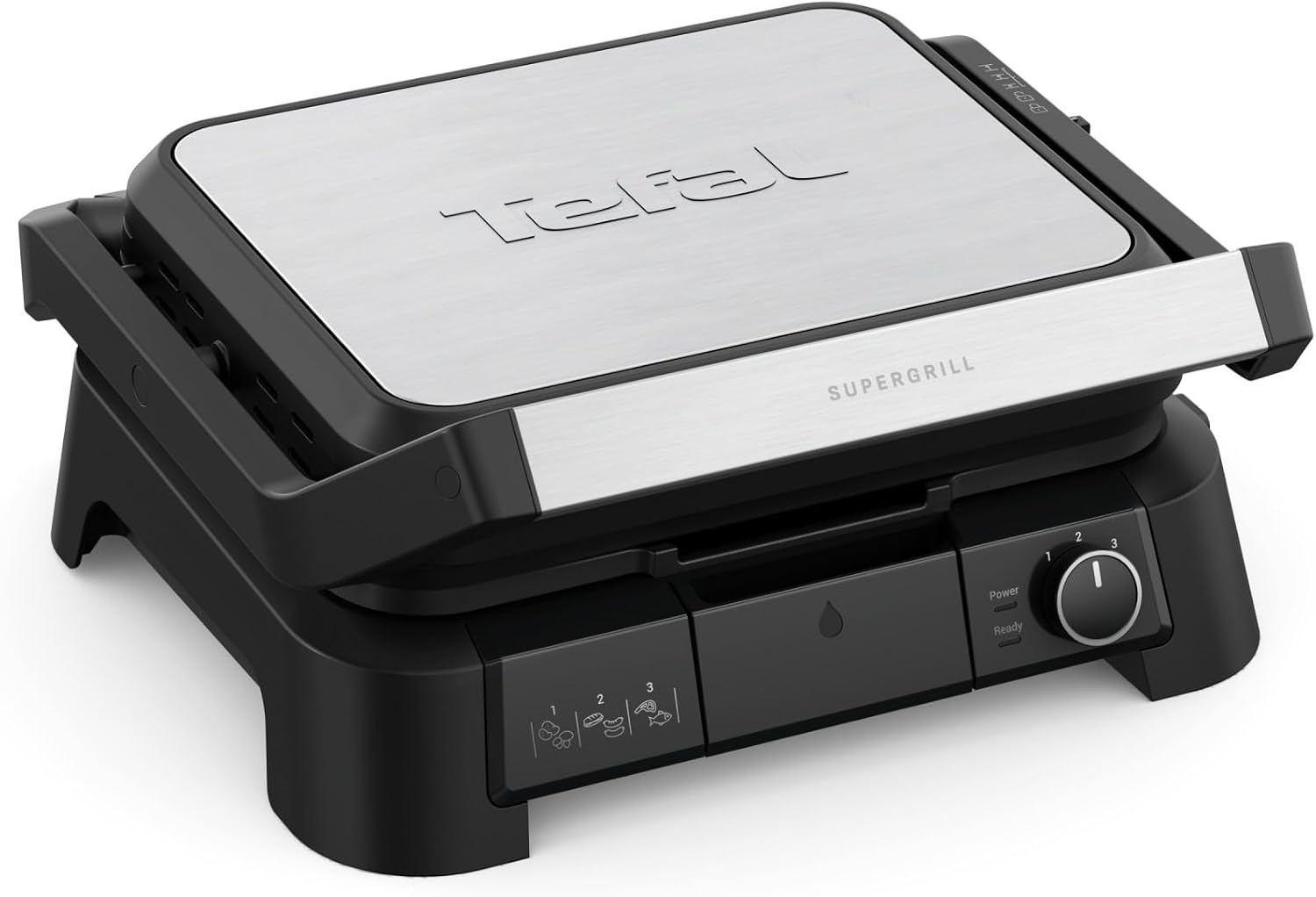 Gril de contact 3-en-1 2000W - Inox - Pour 6 personnes - 34% de remise