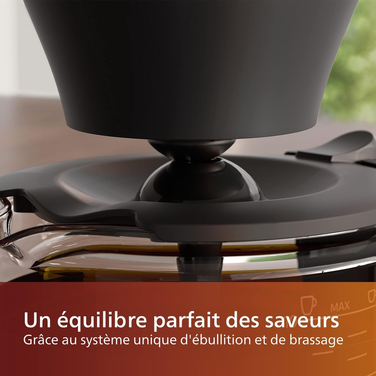 Philips Cafetière filtre 1,25 L - Noir et argent - 34% de remise