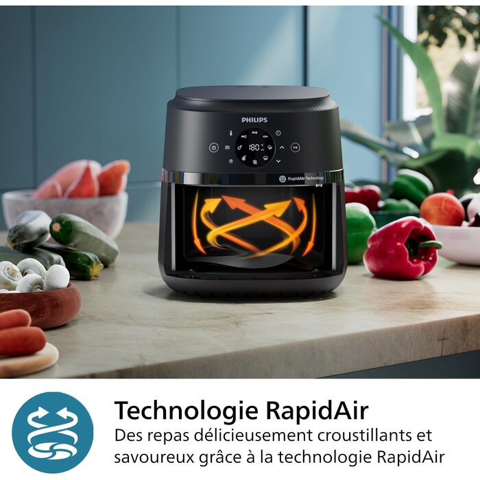 Philips Airfryer 4,2 L - 1500W - 13 modes - Noir - 34% de remise