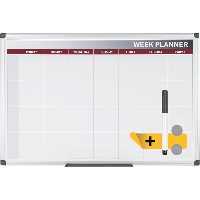 Planning hebdomadaire magnétique 60x45 cm - 32% de remise