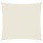 Voile d'ombrage carré 3x3 m crème - 32% de remise