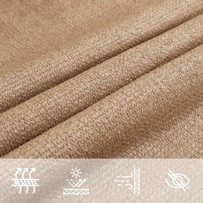 Vidaxl Voile d'ombrage rectangulaire 3x4 m Taupe - 32% de remise