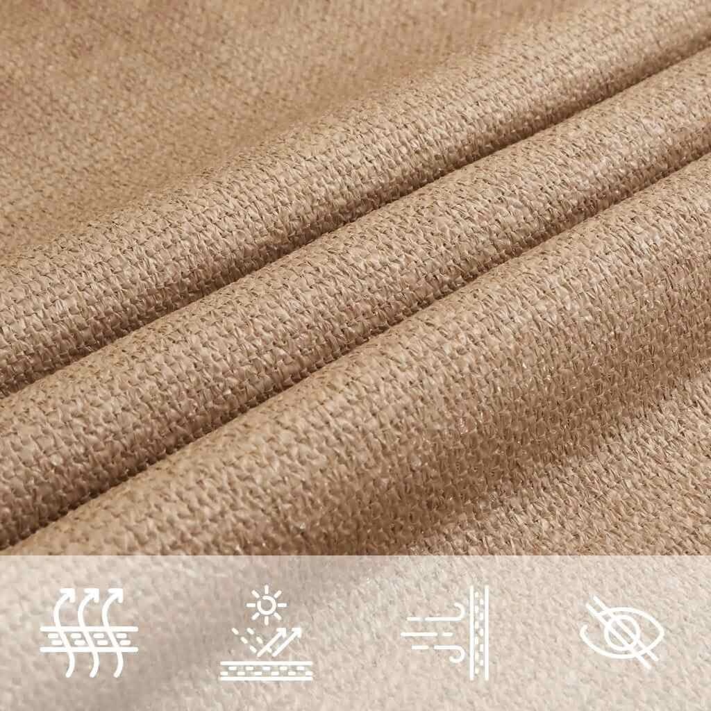 Vidaxl Voile d'ombrage rectangulaire 3x4 m Taupe - 32% de remise
