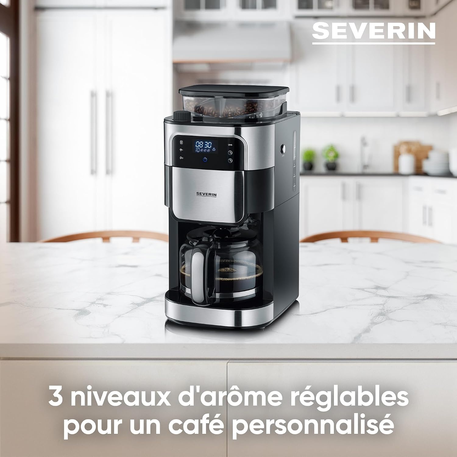 Cafetière filtre avec moulin intégré 1,25L - 35% de remise