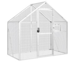 Vidaxl Volière spacieuse en aluminium 179x100x185 cm - 35% de remise