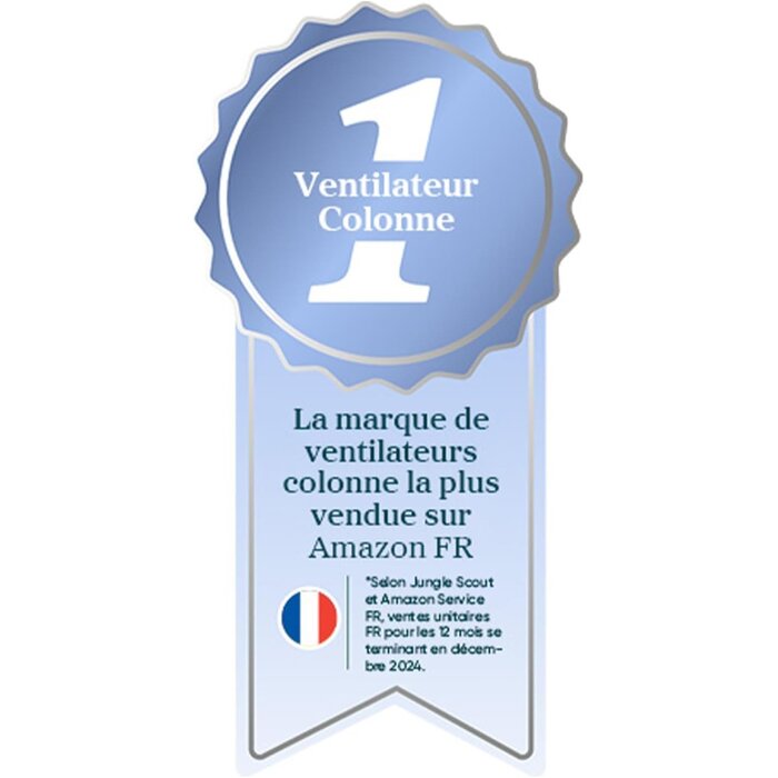 Ventilateur Colonne Silencieux 42" - 34% de remise - Blanc