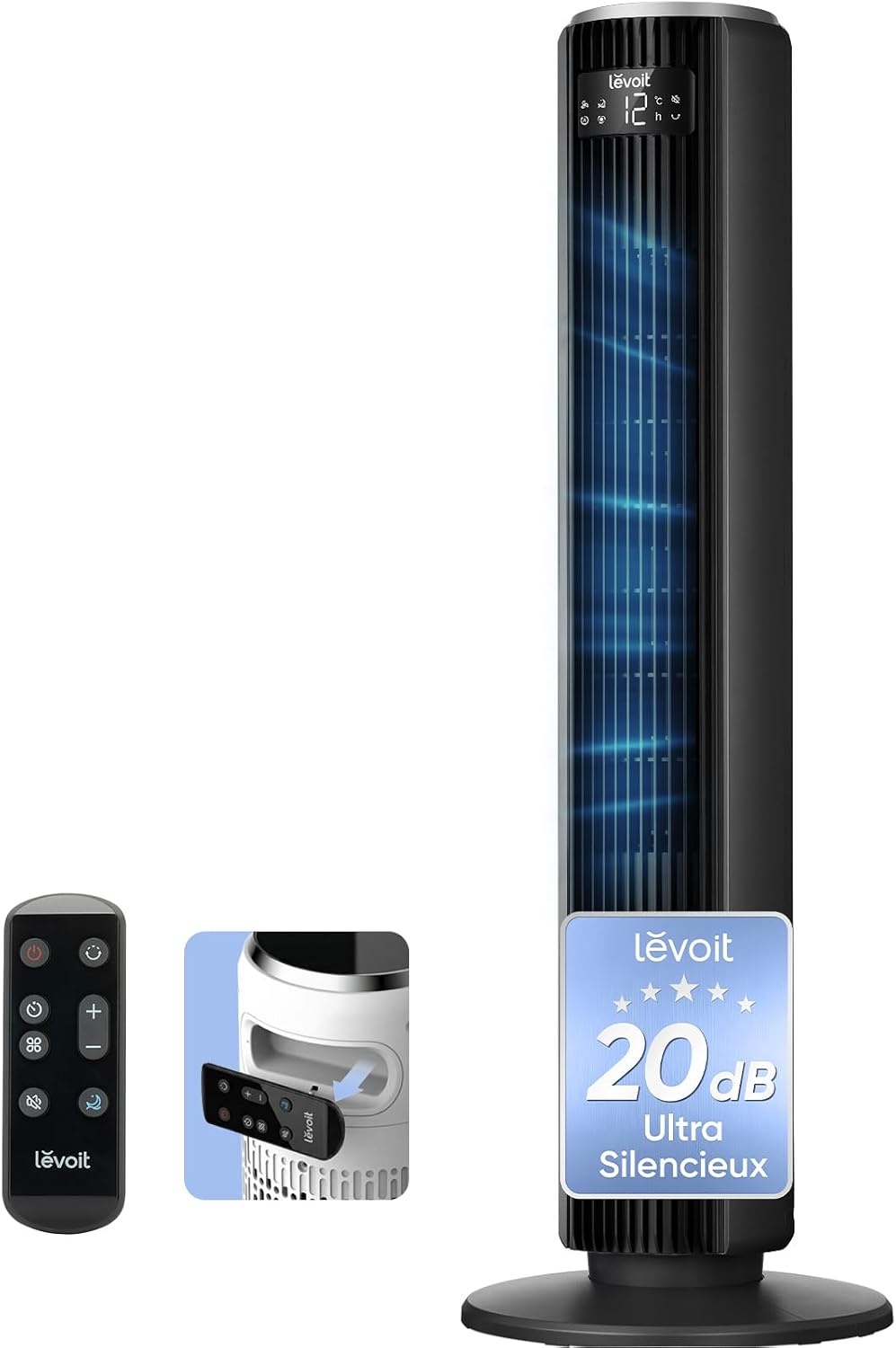 Ventilateur Colonne Silencieux 42" - 34% de remise - Blanc