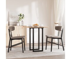 Vidaxl Pieds de table acier forme O 40x40x73cm Noir - 34% de remise