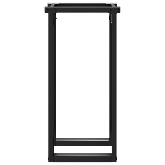 Vidaxl Pieds de table acier forme O 40x40x73cm Noir - 34% de remise