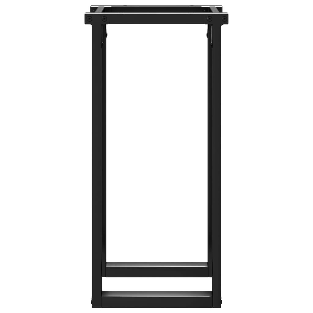 Vidaxl Pieds de table acier forme O 40x40x73cm Noir - 34% de remise