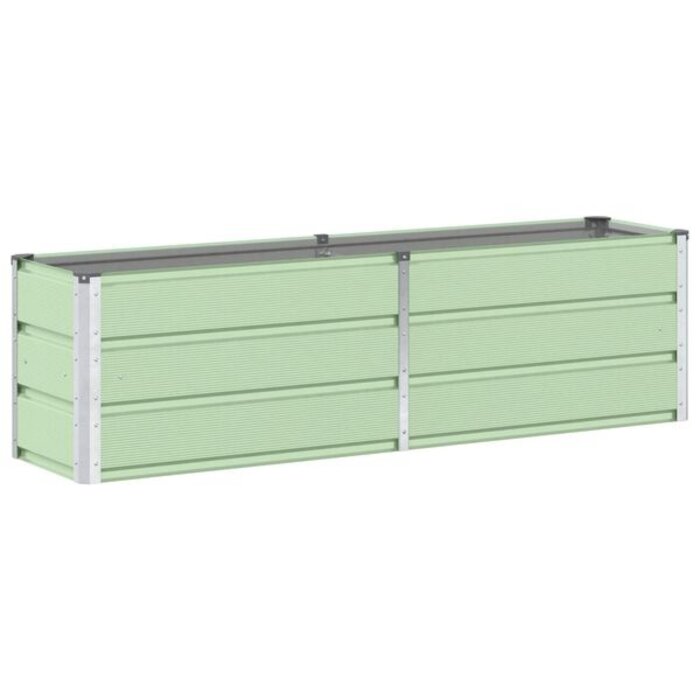 Vidaxl Jardinière en acier vert 160 x 40 x 45 cm - 32% de remise