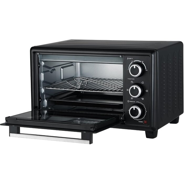 Mini-four 20 L chaleur tournante - 1380 W - Noir - 34% de remise
