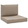 Lot de 2 coussins palette Oxford taupe - 33% de remise