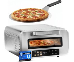 Four à pizza 400 °C - 2100 W - Inox - 34% de remise