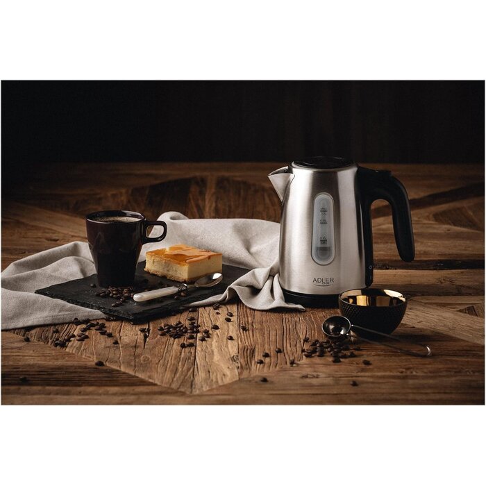 Bouilloire électrique 1L 1200W Noir et Chrome - 30% de remise - Taille S