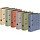 Lot de 6 classeurs A4 dos 8 cm couleurs naturelles - 31% de remise