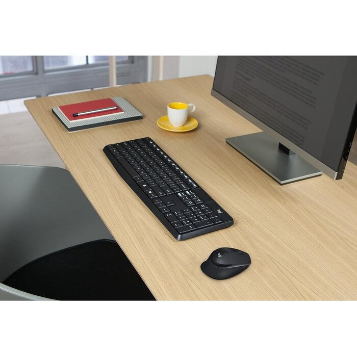 Logitech Ensemble clavier souris sans fil QWERTZ gris - 32% de remise