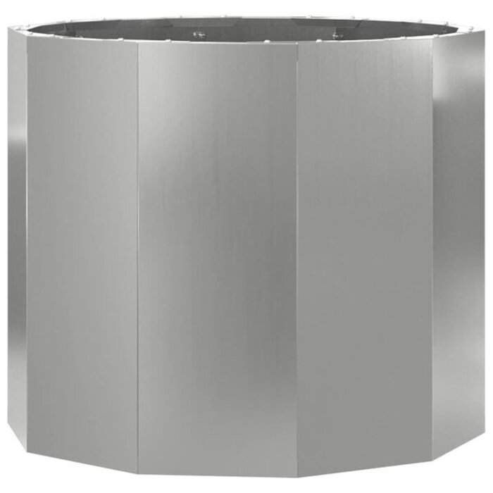 Vidaxl Jardinière carrée acier galvanisé 60x60x50cm - 34% de remise