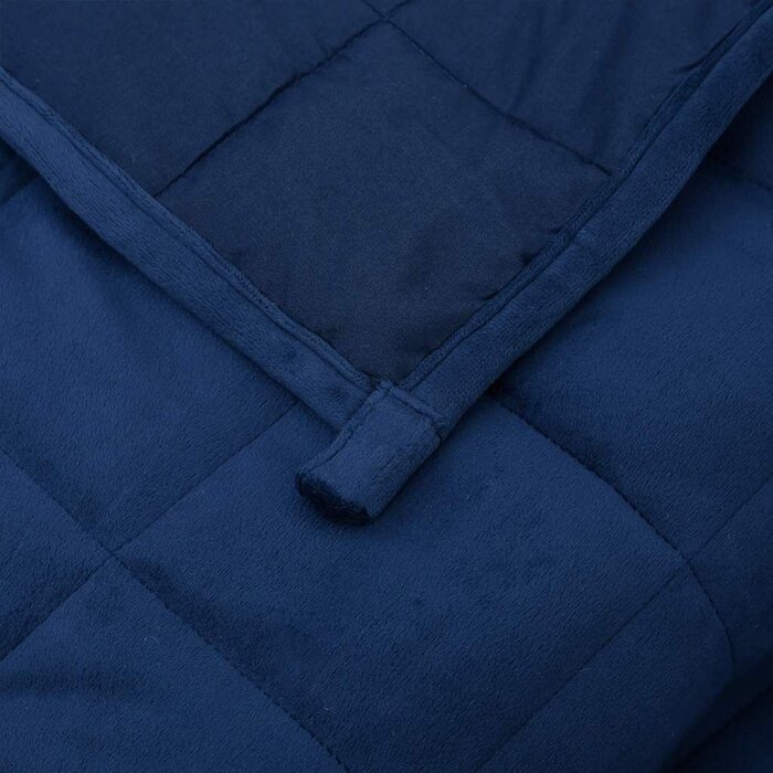 Vidaxl Couverture lestée 220x235 cm 15 kg - Bleu - 35% de remise