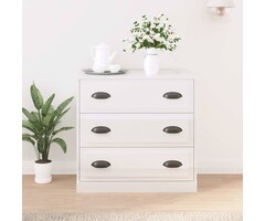 Vidaxl Buffet blanc brillant 70x35x67,5 cm - 34% de remise