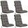 Lot de 4 coussins pour chaise haute VIANEN, 120x50cm - 34% de remise