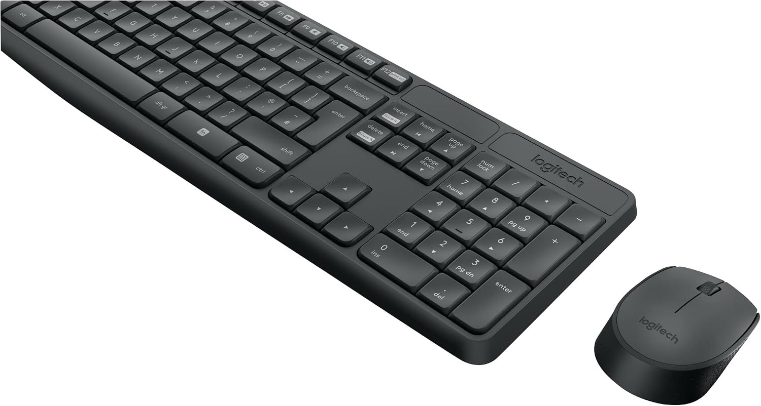 Logitech Ensemble clavier souris sans fil QWERTY US Gris - 31% de remise