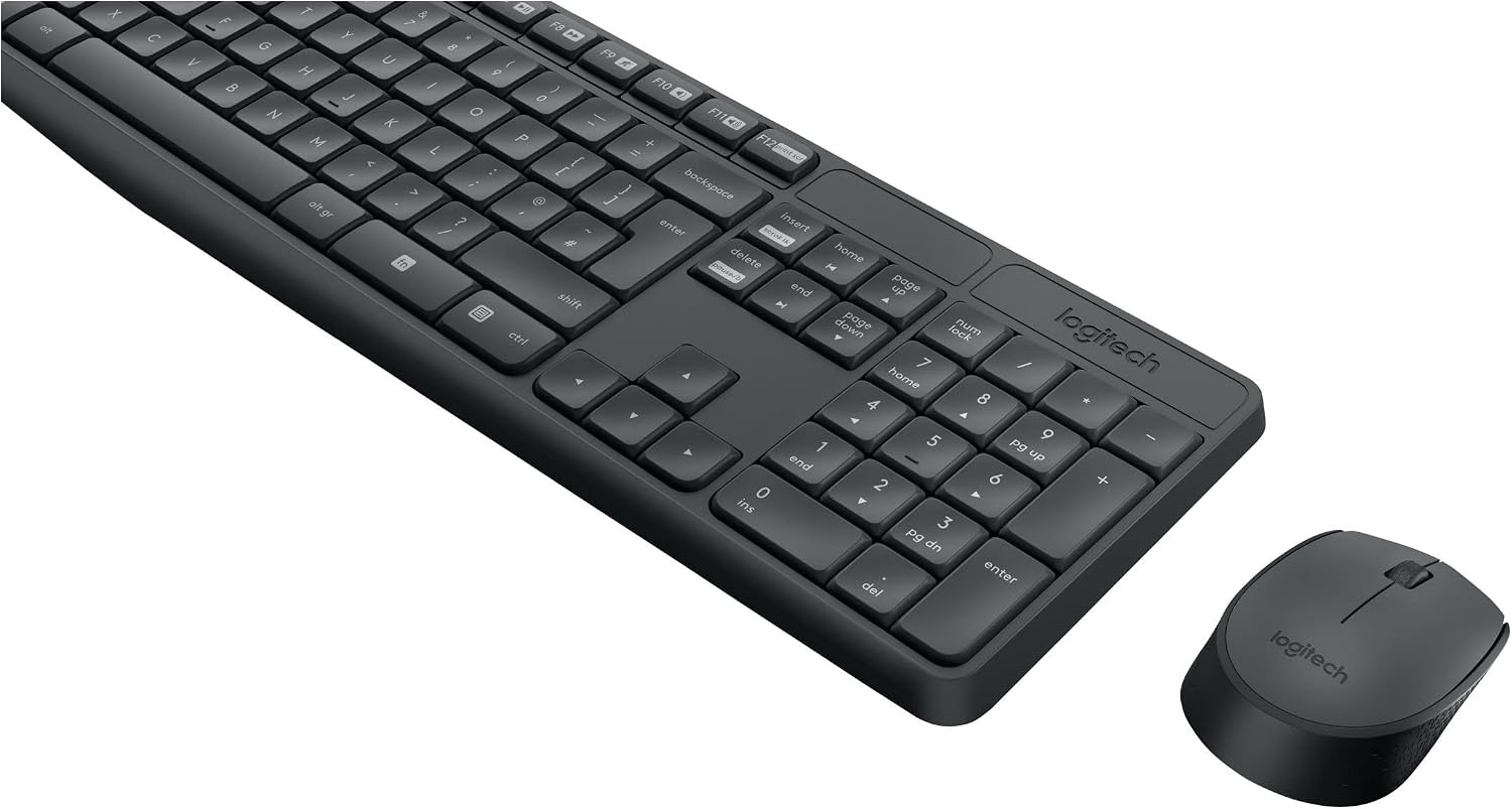 Logitech Ensemble clavier souris sans fil QWERTY US Gris - 31% de remise