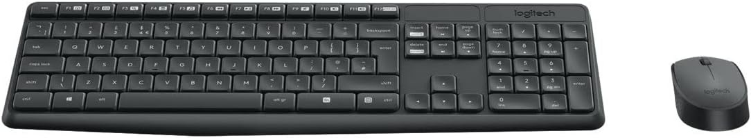 Logitech Ensemble clavier souris sans fil QWERTY US Gris - 31% de remise