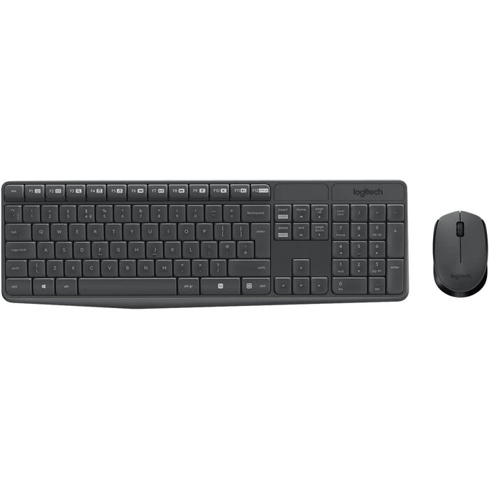 Logitech Ensemble clavier souris sans fil QWERTY US Gris - 31% de remise