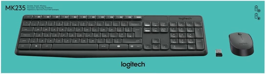 Logitech Ensemble clavier souris sans fil QWERTY US Gris - 31% de remise