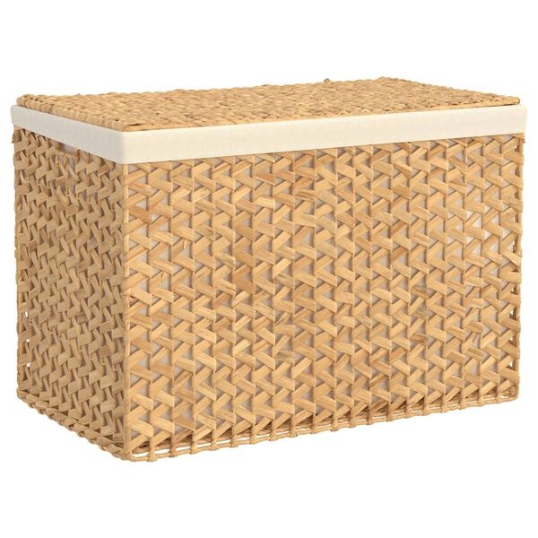 Vidaxl Panier à linge 3 compartiments en jacinthe d'eau - 34% de remise