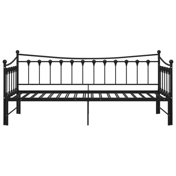 Vidaxl Canapé-lit gigogne métal noir 90x200 cm - 35% de remise